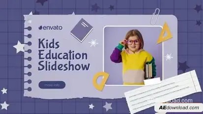 Kids Education Slideshow Openers template preview