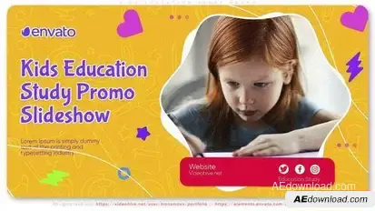 Kids Education Study Promo Openers template preview