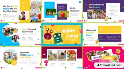 Kids Education Video Display After Effect Template Elements template preview