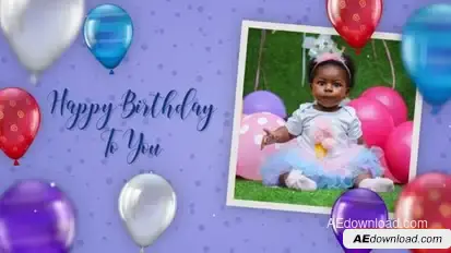 Kids Happy Birthday Intro Openers template preview