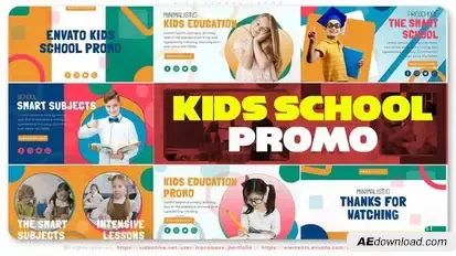 Kids School Promo Video Displays template preview