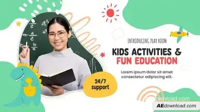 Kids Slides Promo Openers template preview