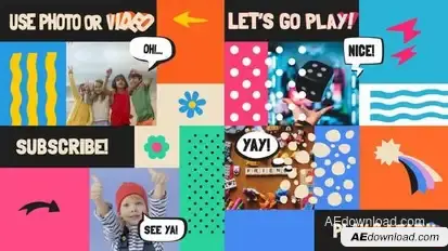 Kids Slideshow || After Effects Openers template preview