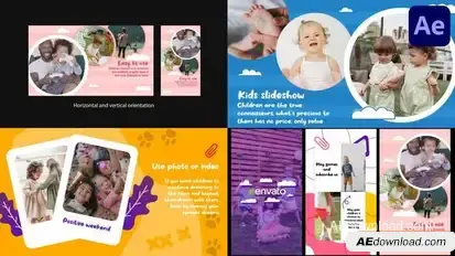 Kids Slideshow | After Effects Openers template preview