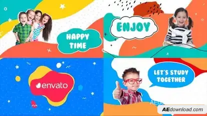 Kids Slideshow || After Effects Openers template preview