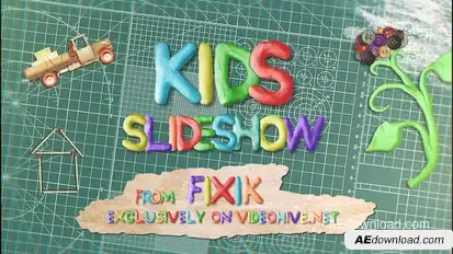 Kids Slideshow  | After Effects Template Video Displays template preview