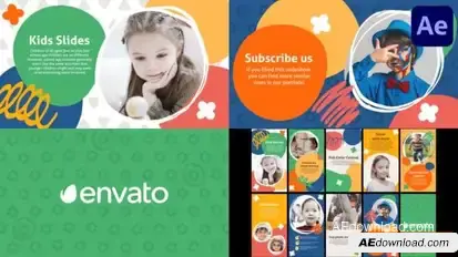 Kids Slideshow for After Effects Openers template preview