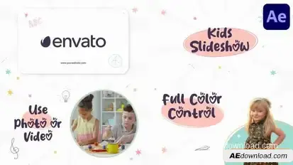 Kids Slideshow for After Effects Openers template preview