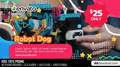 Kids Toys Promo Video Displays template preview