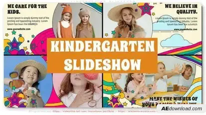 Kindergarten Slideshow Openers template preview