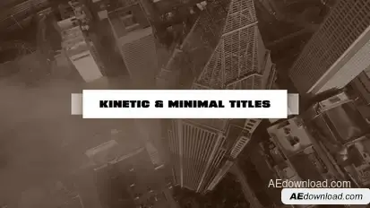Kinetic and Minimal Titles Titles template preview