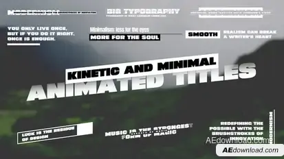 Kinetic Animated Titles Titles template preview