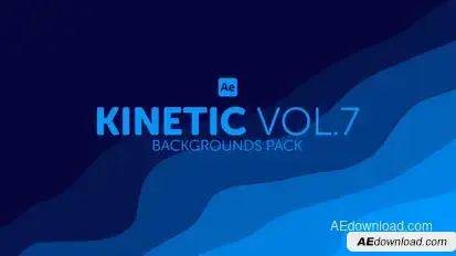 Kinetic Backgrounds 7 Elements template preview