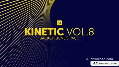 Kinetic Backgrounds 8 Elements template preview