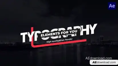 Kinetic Big Titles for After Effects Titles template preview
