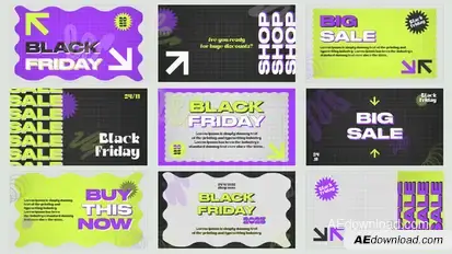 Kinetic Black Friday | AE Titles template preview