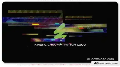 Kinetic Chroma Twitch Logo Openers template preview