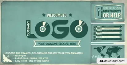 Kinetic Company Video Displays template preview