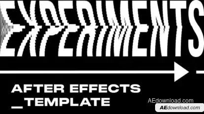 Kinetic Experimental Typography Titles template preview
