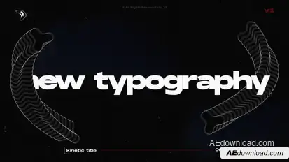 Kinetic Glitch Titles / AE Titles template preview
