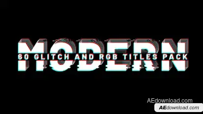 Kinetic Glitch Titles | Big Pack Titles template preview