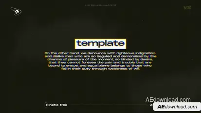 Kinetic Glitch Titles v2 / AE Titles template preview
