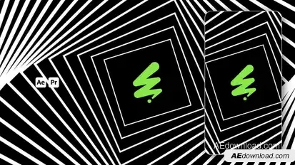 Kinetic Logos 07 Logo Stings template preview
