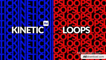 Kinetic Loop Titles Titles template preview