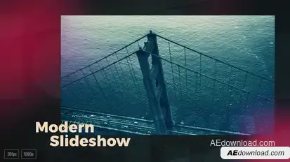 Kinetic Modern Slideshow Video Displays template preview
