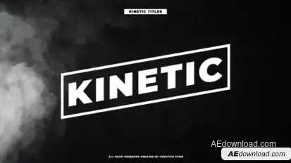 Kinetic Modern Titles Titles template preview
