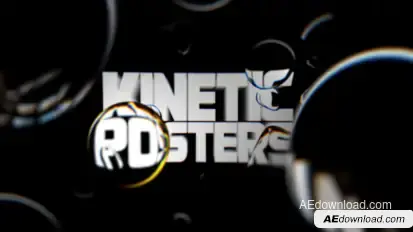 Kinetic Posters | The Ultimate Typography & Animated Tiles Pack Titles template preview