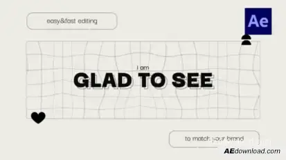 Kinetic Rhythm Titles Elements template preview
