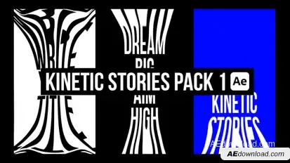 Kinetic Stories Pack 1 Titles template preview