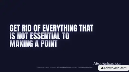 Kinetic Text Animation Titles template preview