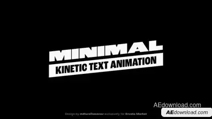 Kinetic Text Animation Titles template preview