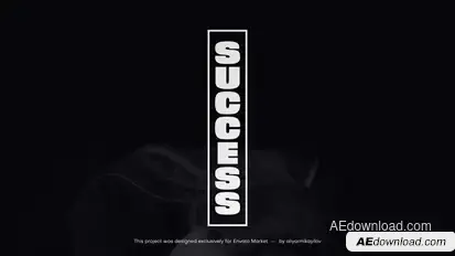 Kinetic Text Animation Titles template preview