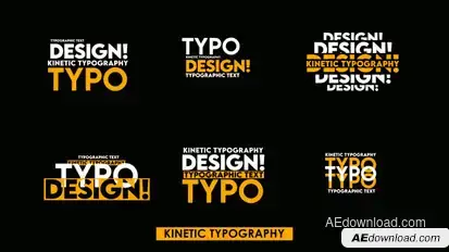 Kinetic Text Ver 3 Titles template preview