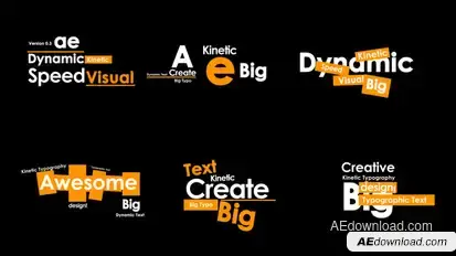 Dynamic Kinetic Typography | Urban Promo Pack 4 Titles template preview