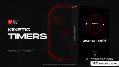 Kinetic Timers Elements template preview