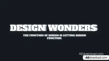 Kinetic Title Animation Titles template preview