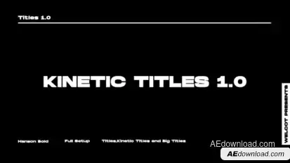 Kinetic Text Titles 1.0 | After Effects Titles template preview