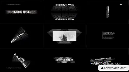 Kinetic Titles 2.0 | After Effects Titles template preview