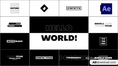 Kinetic Titles Titles template preview