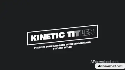 Kinetic Titles Titles template preview