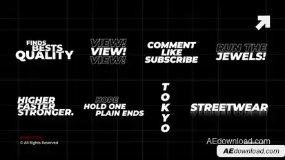 Kinetic Titles 4.0 | AE Titles template preview