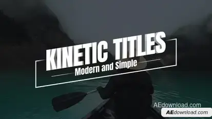 Kinetic Titles Titles template preview