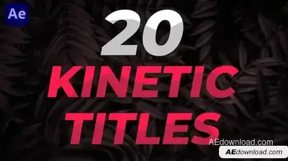 Kinetic Titles Titles template preview