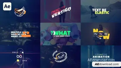 Kinetic Titles Titles template preview