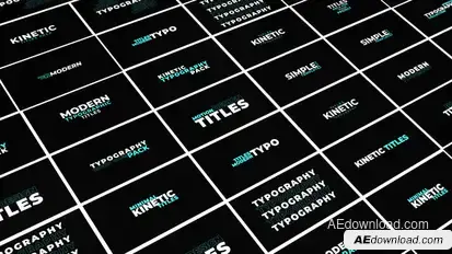 Kinetic Titles Titles template preview