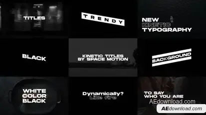 Kinetic Titles | AE Template Titles template preview